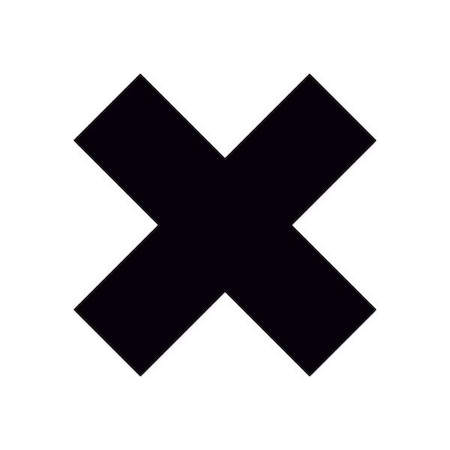 Ergomat DuraStripe Xtreme 6inx6inx2in Xfts Black, 30PK DSX-X6-BK-KIT